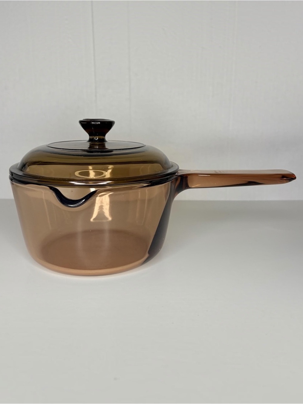 Corningware Amber Glass Saucepan with Lid 1L